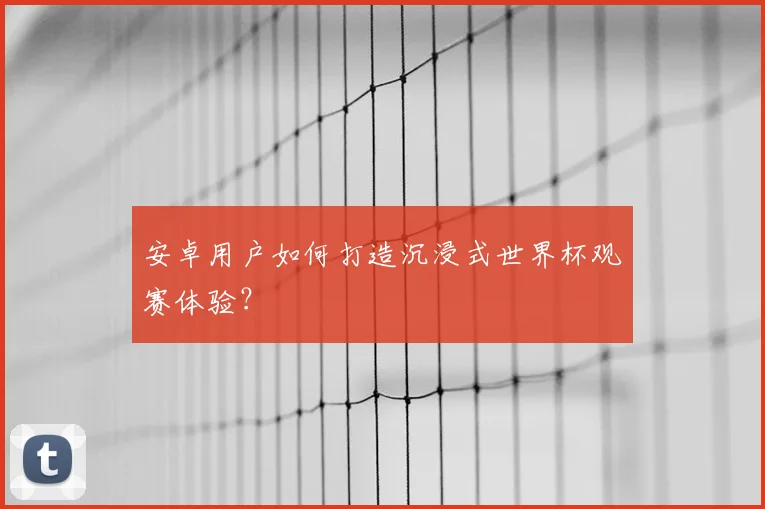 安卓用户如何打造沉浸式世界杯观赛体验?